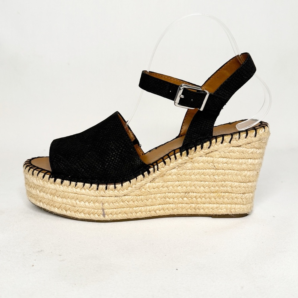 FRANCO SARTO PLATFORM LEATHER TEXTURED ESPADRILLES SZ 9.5. - Picture 12 of 12